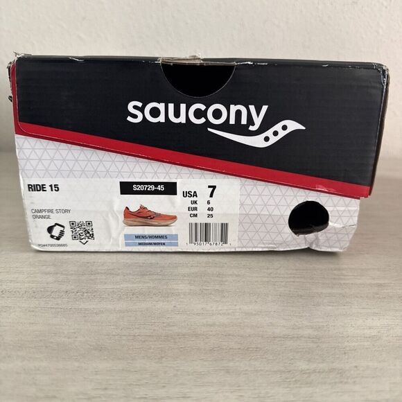 Saucony S20729-45 Men Sz 7M Ride 15 Low Campfire Story NIB - Picture 2 of 14